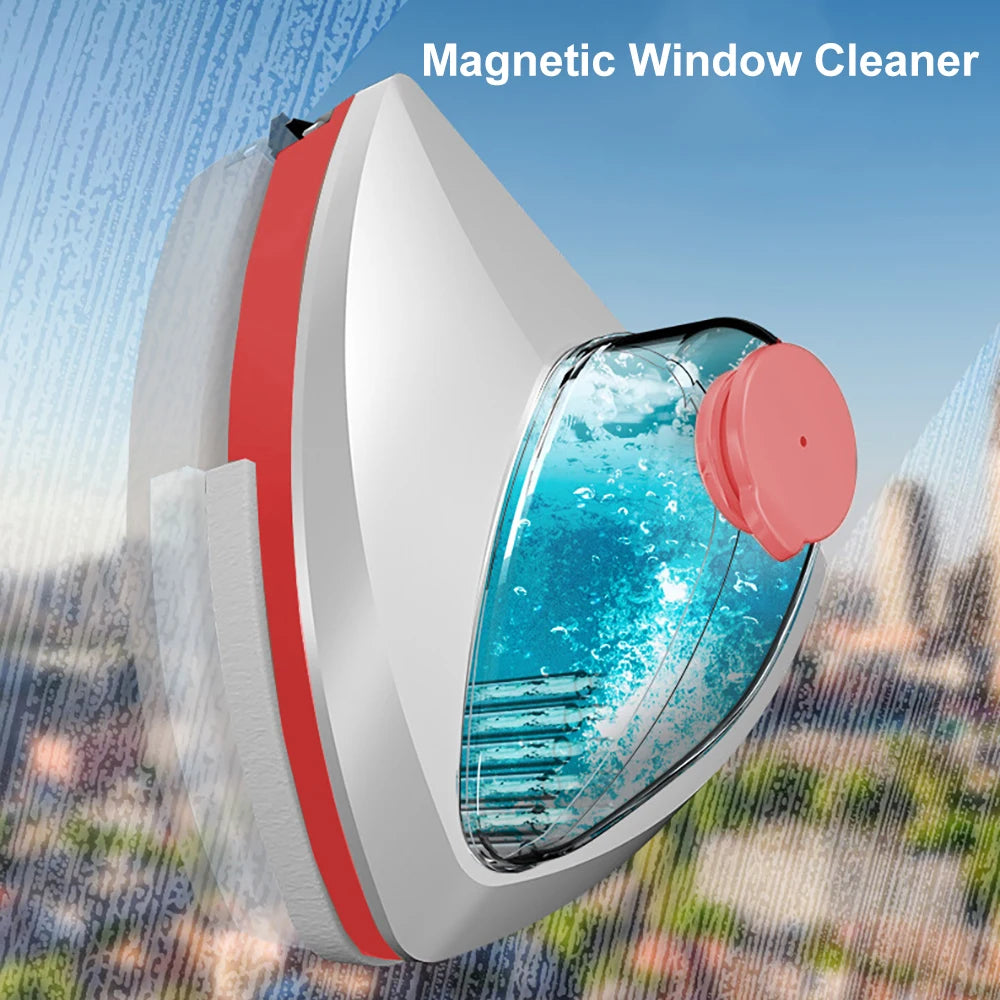 Magnetic Glass Window Cleaner Double-Sided Automatic Water Discharge Wiper Glass Window Brush Cleaning Household Cleaning Tools