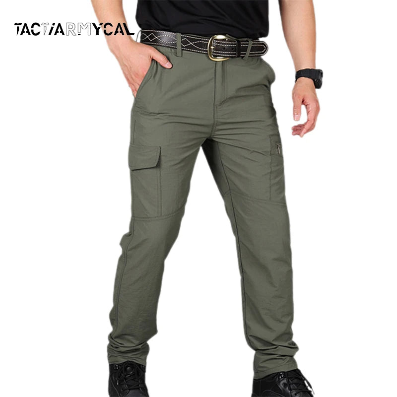 Men's Cargo Casual Military Tactical Pants: Breathable, Waterproof, Multi-Pocketed, Available in Sizes S-5XL Plus – Stylish Adventure Wear for the Modern Explorer!"
